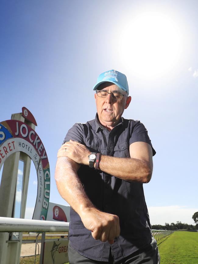 Outgoing Cairns Jockey Club General Manager John Cameron wants people to take health seriously. Picture: Brendan Radke