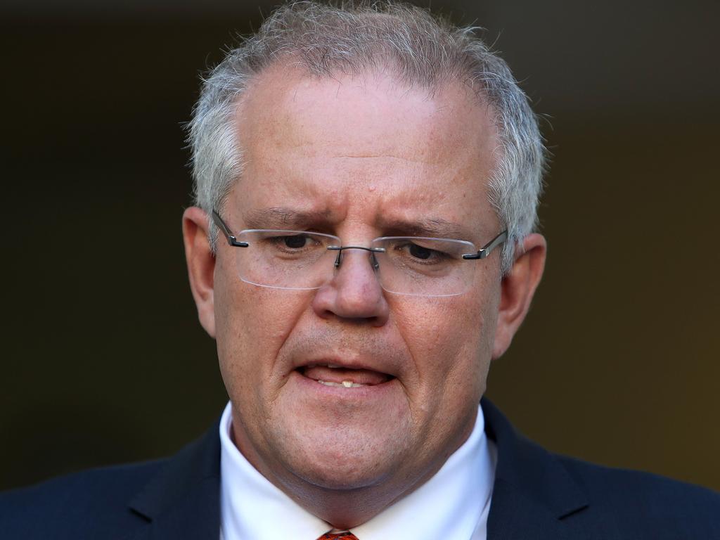 PM Scott Morrison got the details wrong in an attempt to attack Labor on One Nation preferences today. Picture: Kym Smith