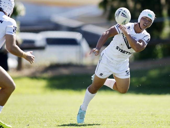The Langer Trophy qualifying in Stafford, Stretton State College v Caloundra SHS Brisbane 22nd April 2025.  (Image/Josh Woning)