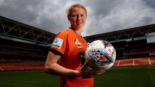 Brisbane Roar stalwart Clare Polkinghorne will be a player-coach this A-League season. Picture: Adam Head