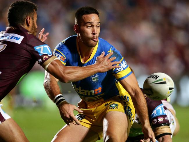 Corey Norman against the Sea Eagles. Picture Gregg Porteous
