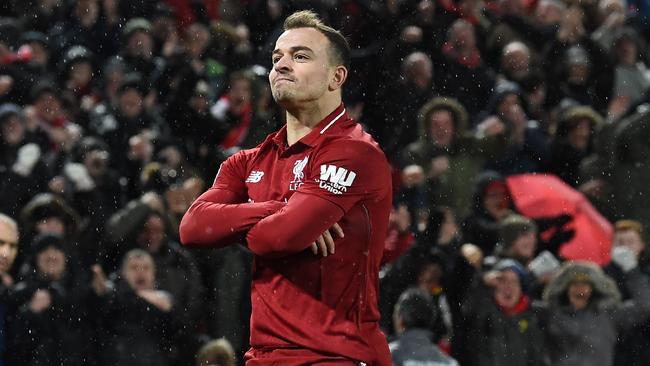 Xherdan Shaqiri was the hero at Anfield.