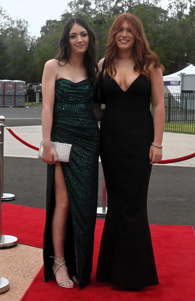 Roze Stockwell and Eden Williams at Pacific Lutheran College's 2023 formal. Picture: Tegan Annett