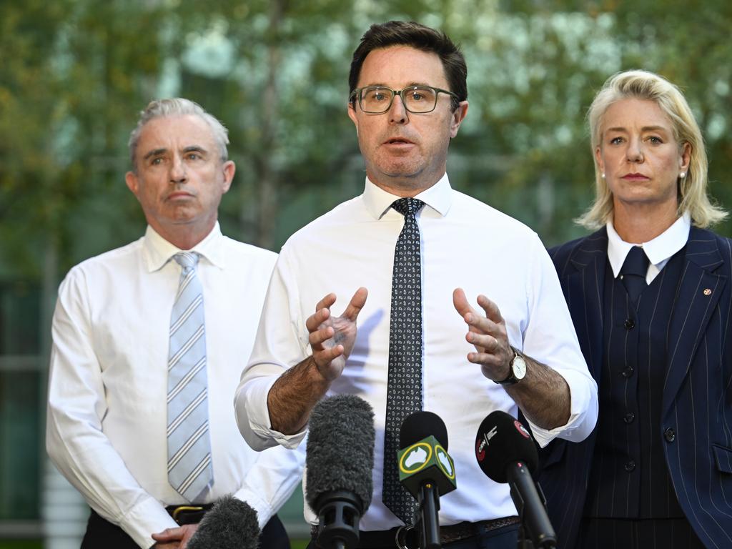David Littleproud insists the National Party ‘respected the personal circumstances’ of Liberal leader Sussan Ley after her mother died. Picture: NewsWire / Martin Ollman
