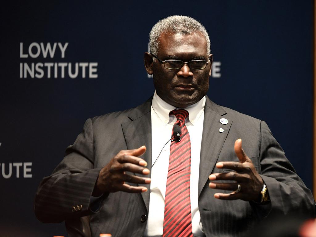 Solomon Islands Prime Minister Manasseh Sogavare. Picture: Saeed Khan/AFP