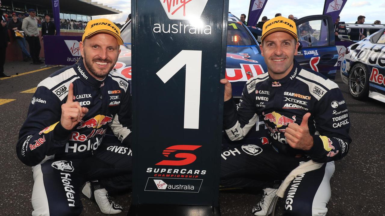 Jamie Whincup and Paul Dumbrell dominated the Sandown 500. Pic: Mark Horsburgh.