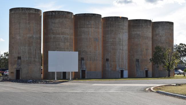 The six iconic concrete silos at Lot 12, 777 Lily Place, Parkhurst. Picture: Aden Stokes