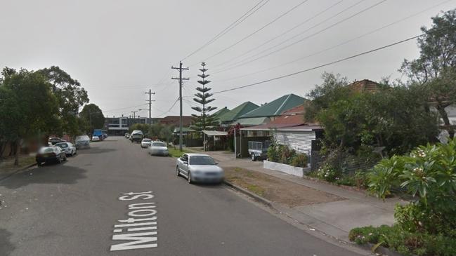 An elderly man was struck on his scooter at Milton St, Granville. Picture: Google Maps