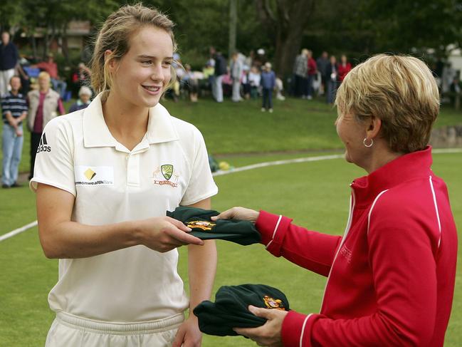 Ellyse Perry made her Test debut in 2008, and has since played a further 10 Tests. Picture: Cameron Spencer/Getty Images