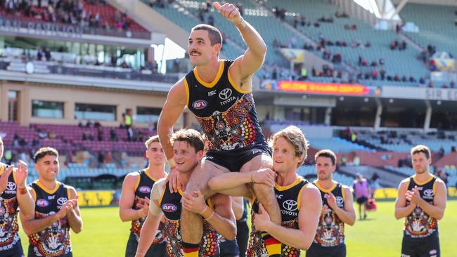 Are we too tough on Tex? The end is near, but he’s been a great servant of the Crows. Picture: AFL Photos/Getty Images