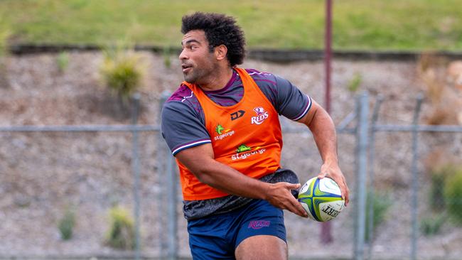 Queensland Reds prop Zane Nonggorr is in line to make his Super Rugby debut against the NSW Waratahs. Picture: QRU/Tom Mitchell