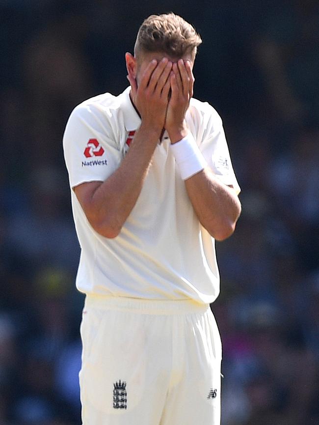 England bowler Stuart Broad had a tough day in Perth.