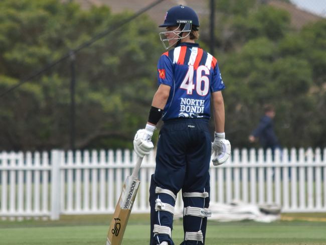 Heath Teasdale prepares for the bowler to run in. Picture: Sean Teuma