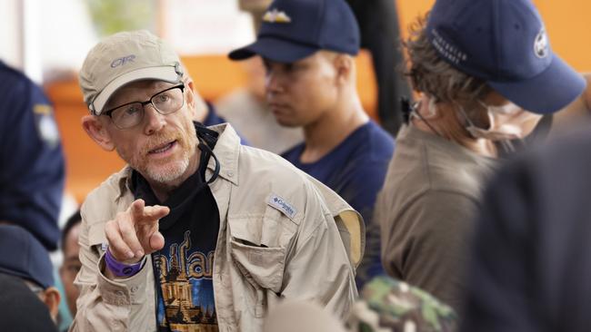 Director Ron Howard on the set of Thirteen Lives. Credit: Vince Valitutti / Metro Goldwyn Mayer Pictures