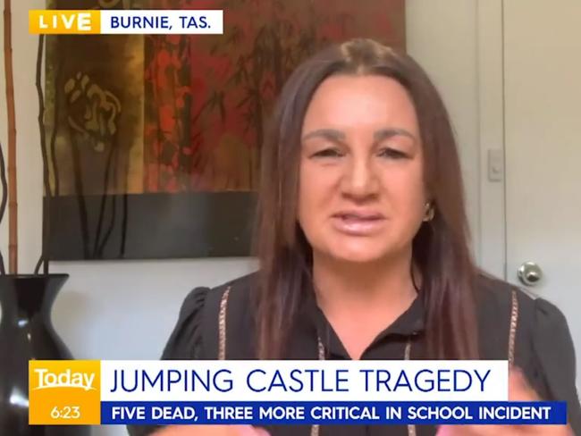 Jacqui Lambie on the Today show this morning.