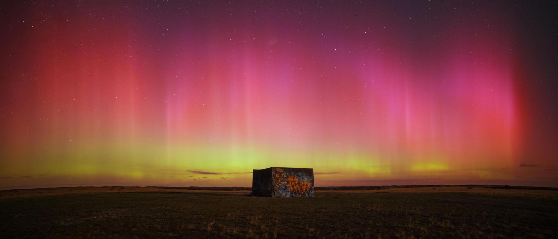 Fire on the Horizon by Chester Hall-Fernandez. This image was highly commended in the Aurorae category. New Zealand regularly has aurora but due to its distance from the magnetic pole they are often not particularly vibrant for observers, however increased solar activity permitted this beautiful show.