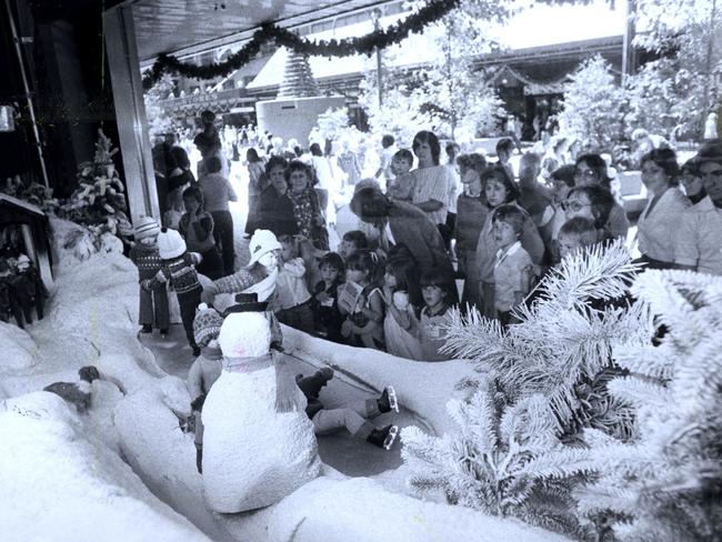 1983. Myer Christmas windows.