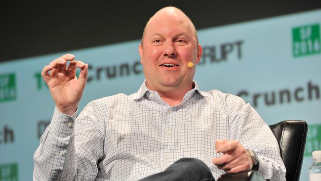 Entrepreneur and venture capitalist Marc Andreessen. Picture: Getty Images