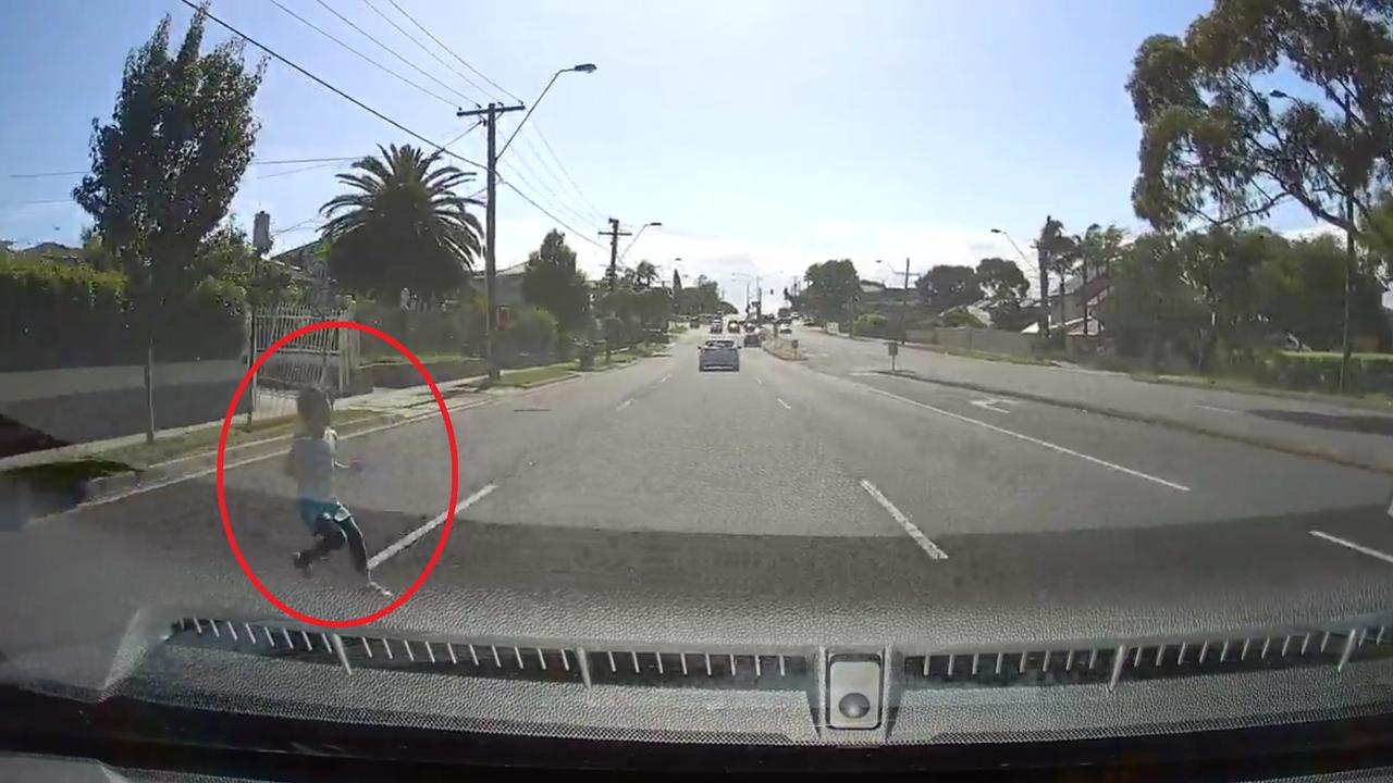 Melbourne Terrifying Moment Girl Almost Mowed Down The Courier Mail