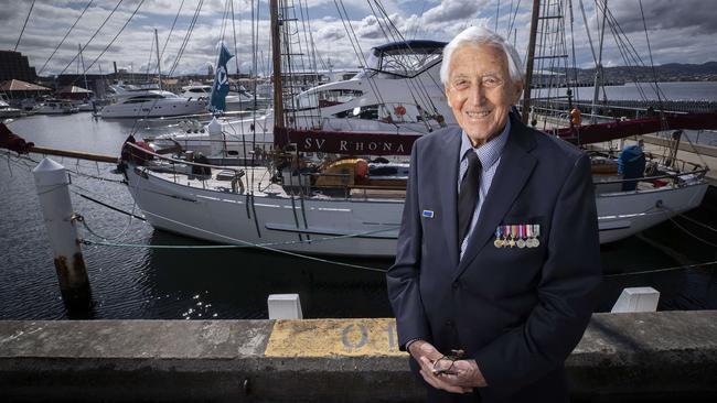 World War II veteran Brian Winspear celebrated his 102nd birthday in September at Hobart. Picture: Chris Kidd