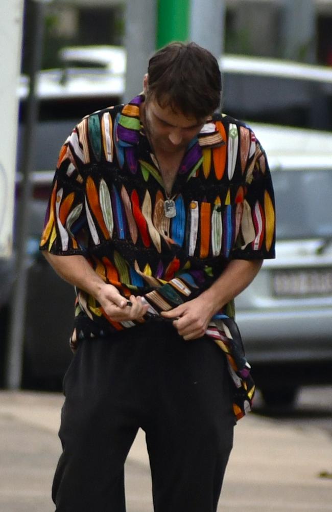 Dylan Gordon Jackson entering the Ingham Magistrates Court on Thursday. Picture: Cameron Bates