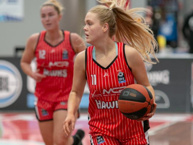 Asha Phillips of the Illawarra Hawks NBL1 East. Picture: Dan Bennett Photography