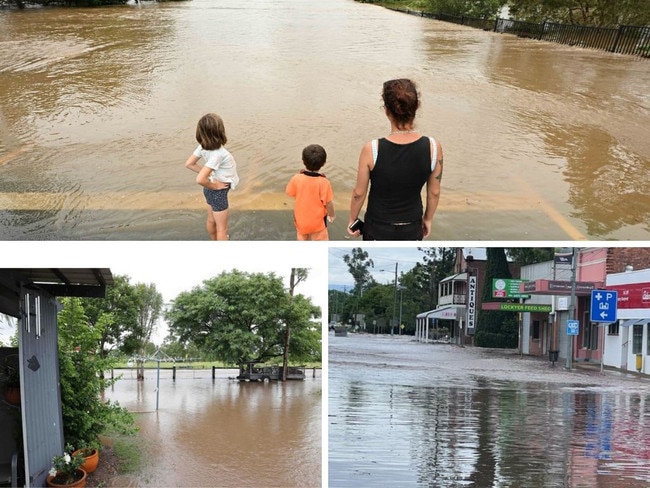 Heavy rain caused dangerous flash flooding north of Brisbane.