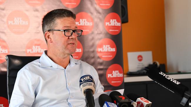 AFLPA CEO Paul Marsh has lashed the league’s investigation. (AAP Image/James Ross)