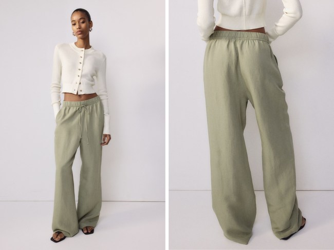 Linen Blend Pull On Pant. Picture: H&M.