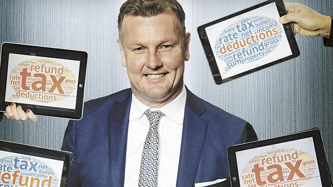 Accountant Anthony Bell in his Sydney office for a story about how to do your tax return. Picture: Jonathan Ng