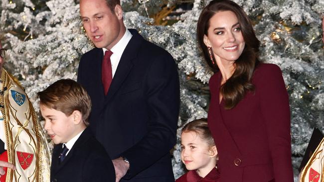 The family attended the Together At Christmas Carol Service in London shortly after the documentary dropped. Picture: Henry Nicholls/AFP.