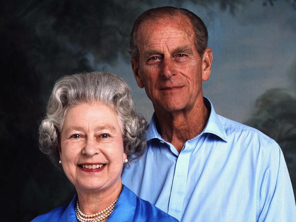 The Queen and Prince Philip pose for an official photograph to mark their golden wedding anniversary in 1997.