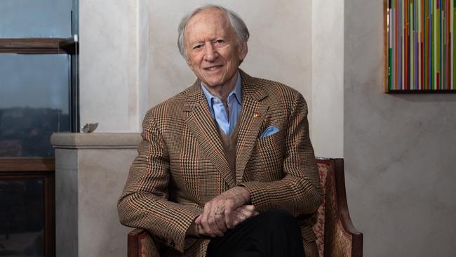 Former Liberal Party leader Andrew Peacock at home in Austin, Texas. Picture: Brian Birzer