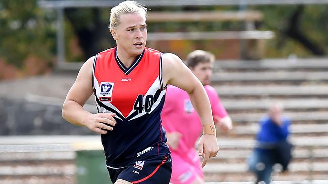 Hannah Mouncey is reserving her right to take legal action against the AFL. Picture: Nicole Garmston