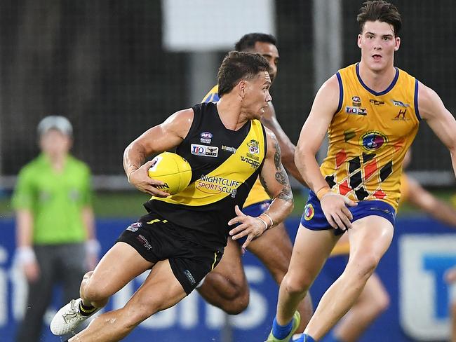 Nightcliff Tigers won against Wanderers in the 2020/2021 NTFL Men's Premier League semi finals at TIO Stadium. Picture: Felicity Elliott / AFLNT Media