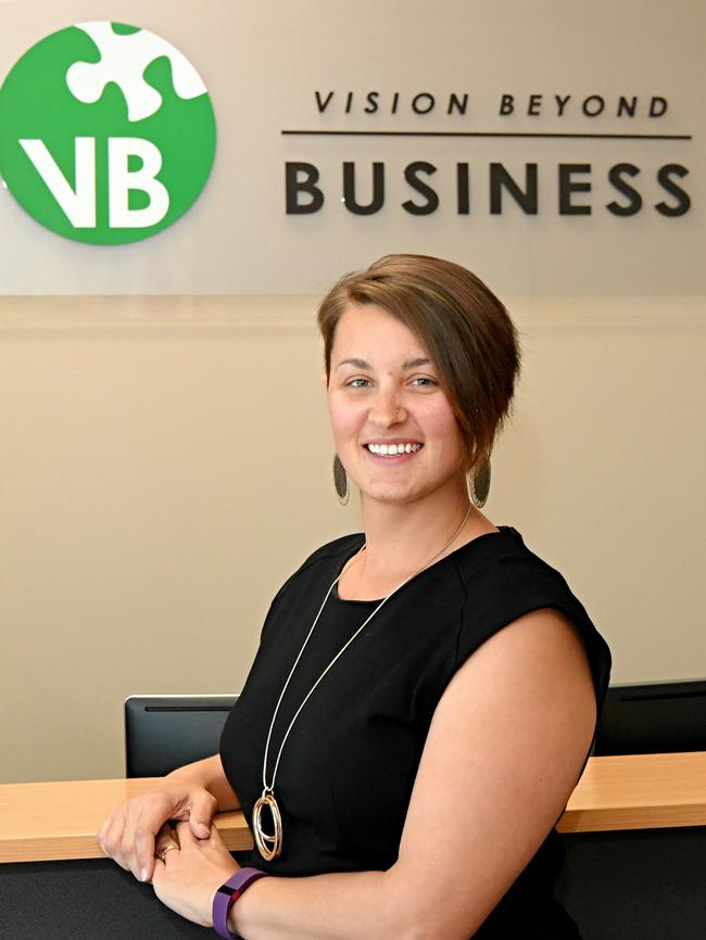 Growing business: Vision Beyond Business started in 2010 as a one-woman accounting firm and has now grown to employ seven people. Pictured is owner Vanessa Bamford.