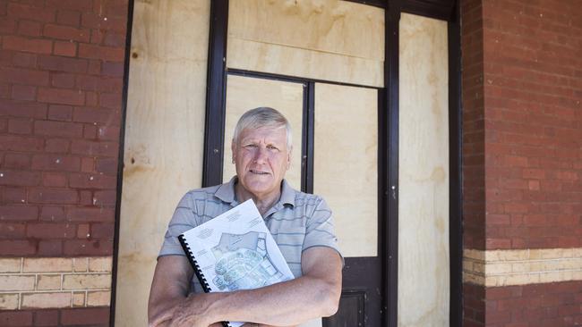 Sunbury Residents Association president Peter Free at the former Victoria University site in Sunbury. Picture: Ellen Smith