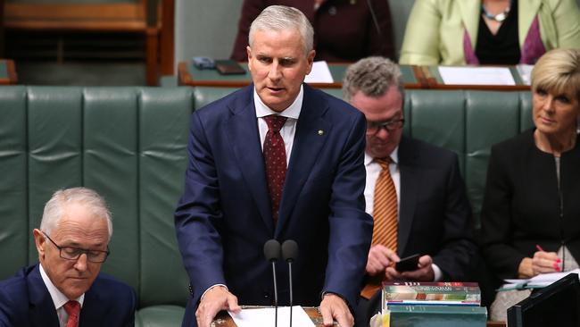 New Deputy Prime Minister Michael McCormack in question time yesterday. Picture: Kym Smith