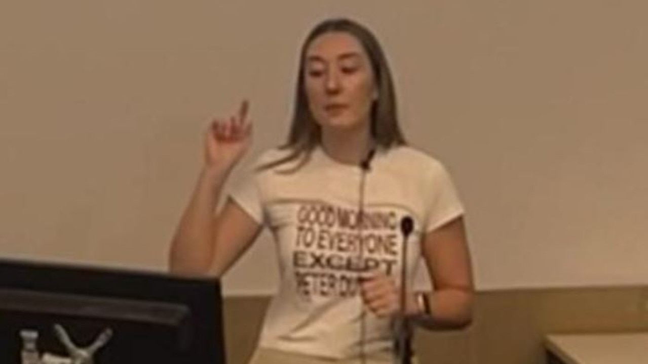 Uni lecturer’s ‘intimidating’ outfit slammed