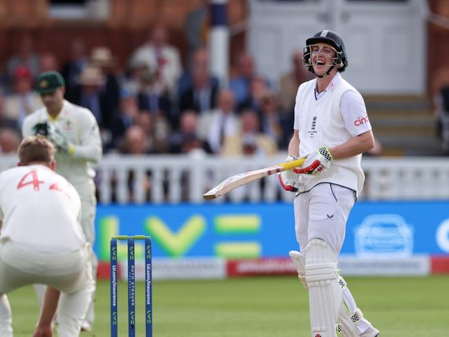 Harry Brook was given a life and remains not out at stumps. Picture: Ryan Pierse/Getty Images