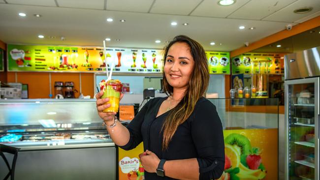 Faride Khalili from Bankstown with one of the delectable treats.