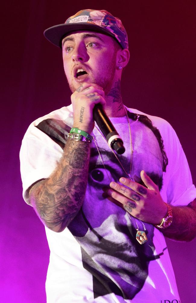 Mac Miller died on Friday of a suspected overdose. Picture: Owen Sweeney