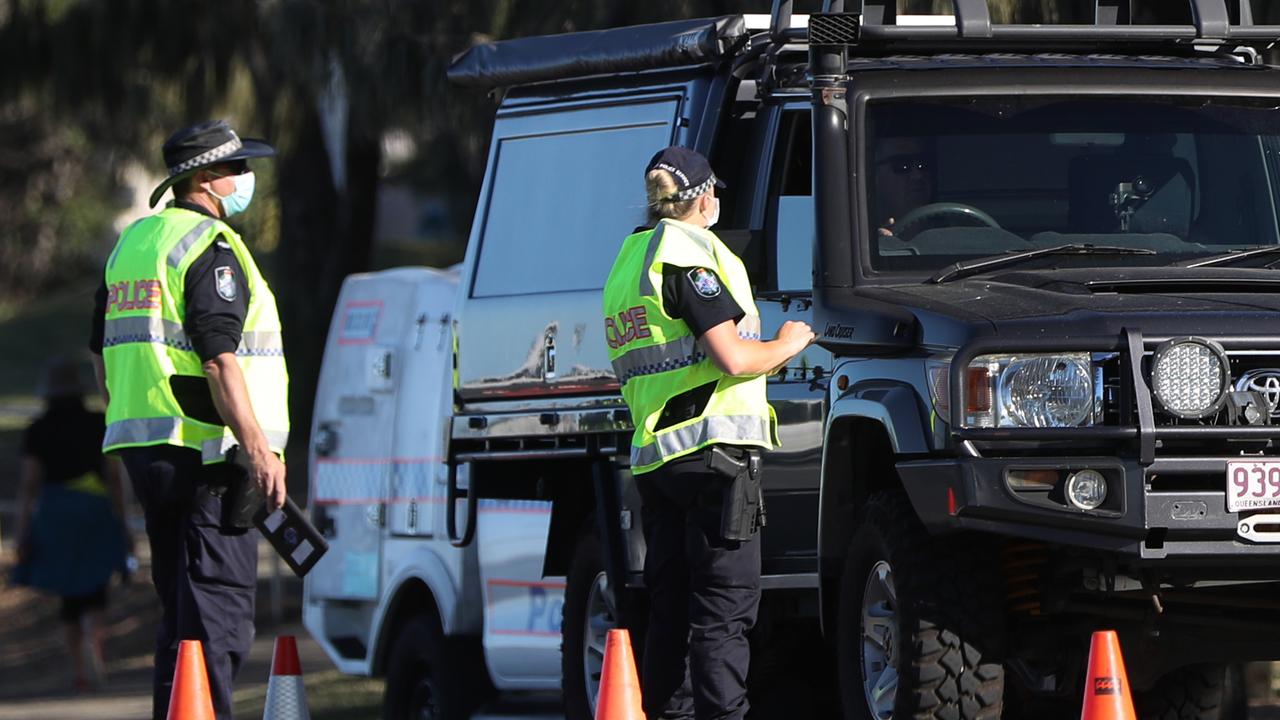 Police conducting an RBT style operation. Picture: NIGEL HALLETT