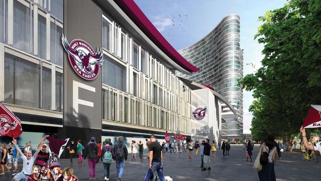 Could this be the new look Brookvale Oval? Picture: Marchese Partners