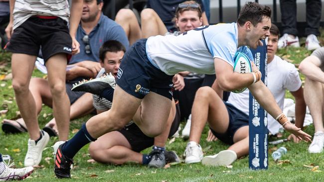 Zach Fittler scoring earlier this season.