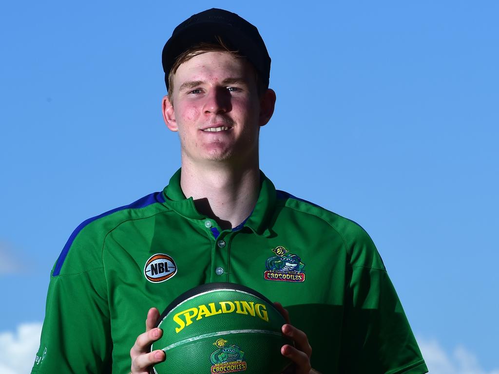 Harry Froling before making his debut for the Townsville Crocodiles.