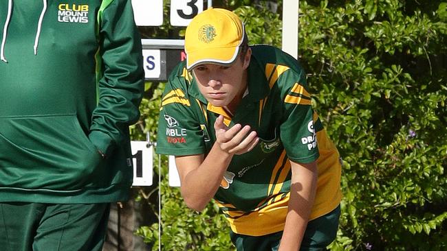 Lawn bowler Jono Davis travels from Dubbo to Greenacre to play for Mt Lewis Lions every week.