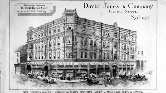 History of David Jones Men's Store which opened in Sydney in 1938