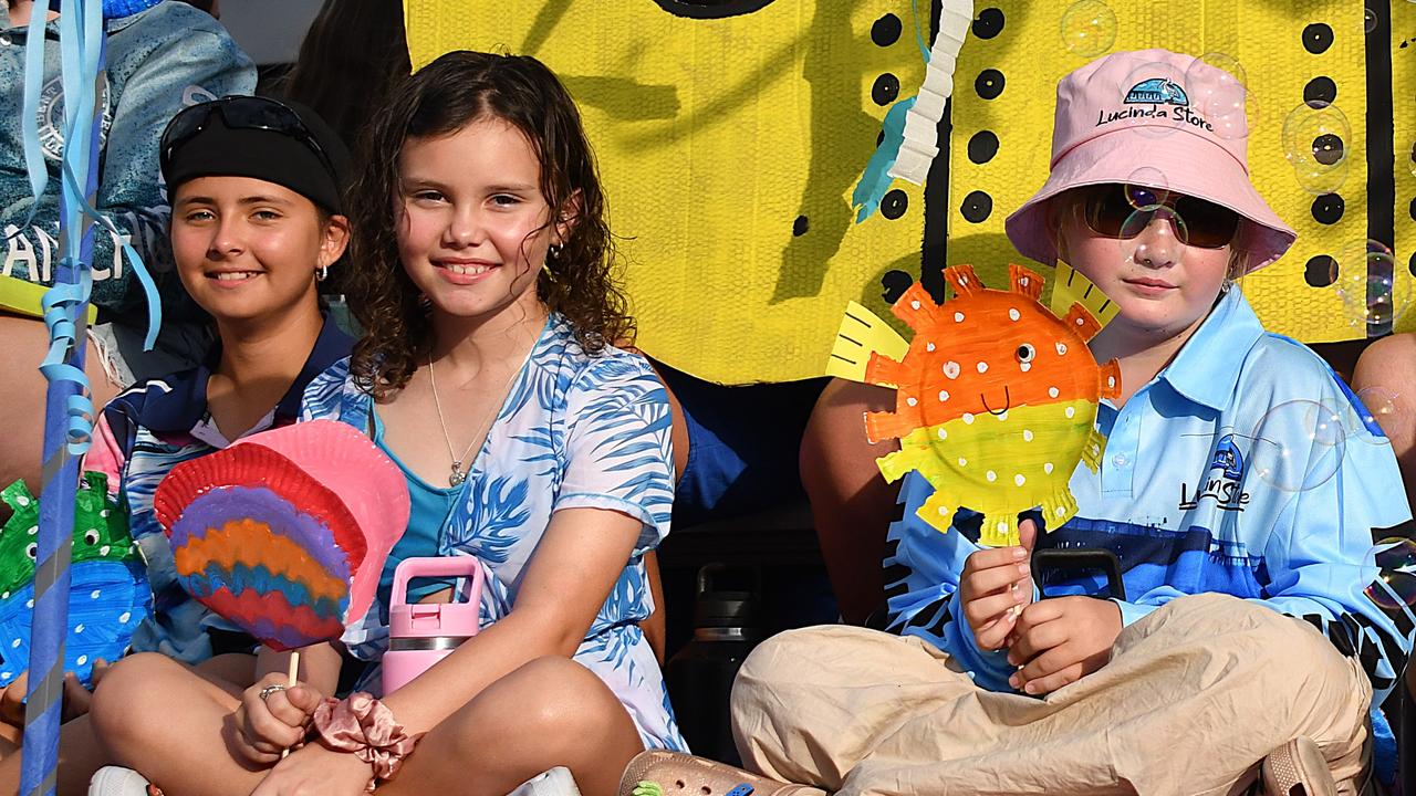 Ingham State Primary School. Photographs from the Maraka Festival Street Parade around the Ingham central business district on Saturday. In an ‘Under the Sea’-themed celebration of all things Hinchinbrook, school students, community organisations, emergency responders and contestants vying for the prized Queen and Princess titles paraded around Rotary Park in the centre of the town. Picture: Cameron Bates