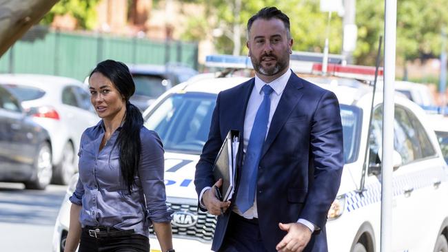 Cherie Mollica at Sutherland Local Court with lawyer Warwick Korn. Picture: Liam Mendes